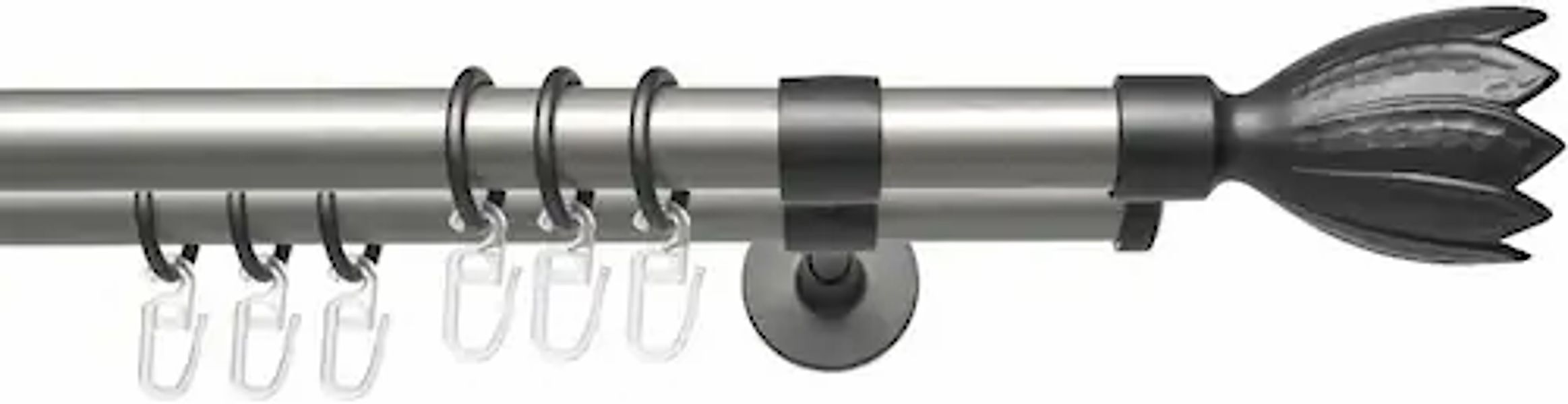 Liedeco Gardinenstange »Lan Flower« Ø 20 mm 2 läufig-läufig Fixmaß 2-läufig günstig online kaufen