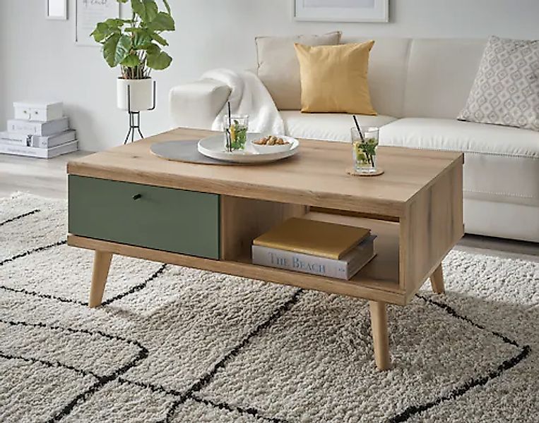 Home affaire Couchtisch "MAVAS" in moderner Trendfarbe, Breite 107 cm günstig online kaufen