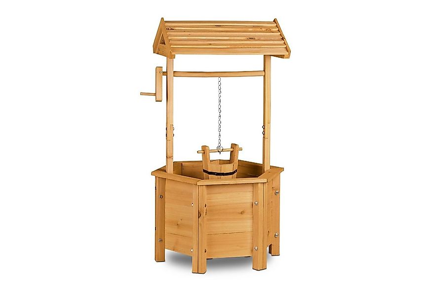 relaxdays Dekofigur Dekobrunnen Garten Holz günstig online kaufen