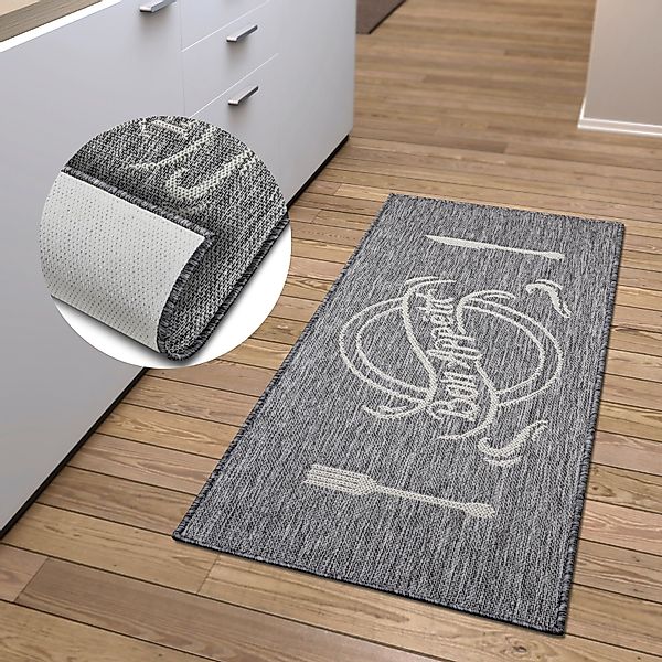 HANSE Home Küchenläufer »Bon Appetit«, rechteckig, 5 mm Höhe, Läufer, Rutsc günstig online kaufen