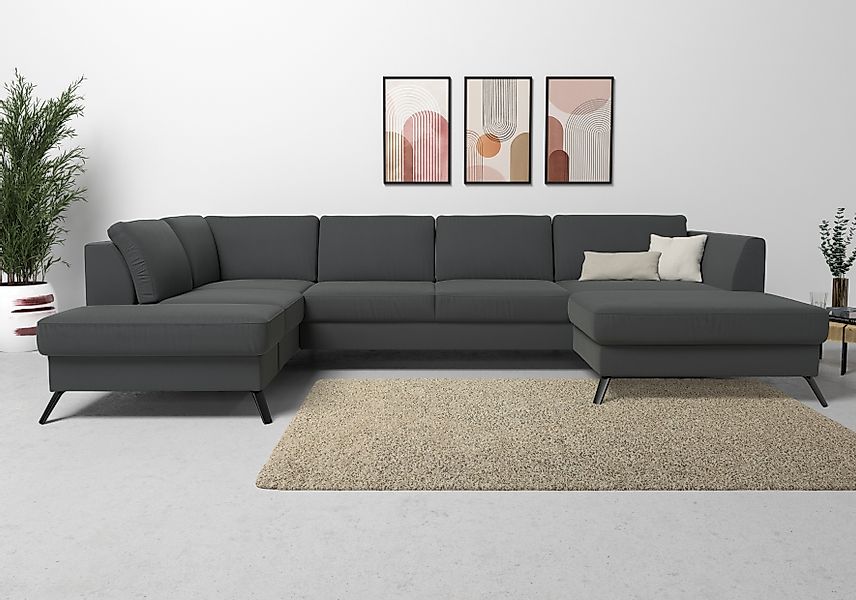 sit&more Wohnlandschaft »Olsen U-Form«, inklusive Sitztiefenverstellung, wa günstig online kaufen