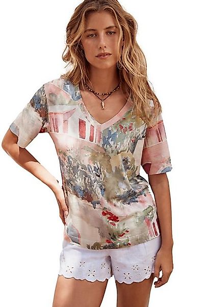 Next V-Shirt T-Shirt mit V-Ausschnitt aus Baumwolle und Modal (1-tlg) günstig online kaufen