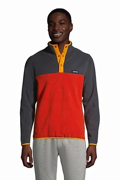 Leichter Fleece-Pullover für große Herren, Herren, Größe: M Tall, Orange, b günstig online kaufen