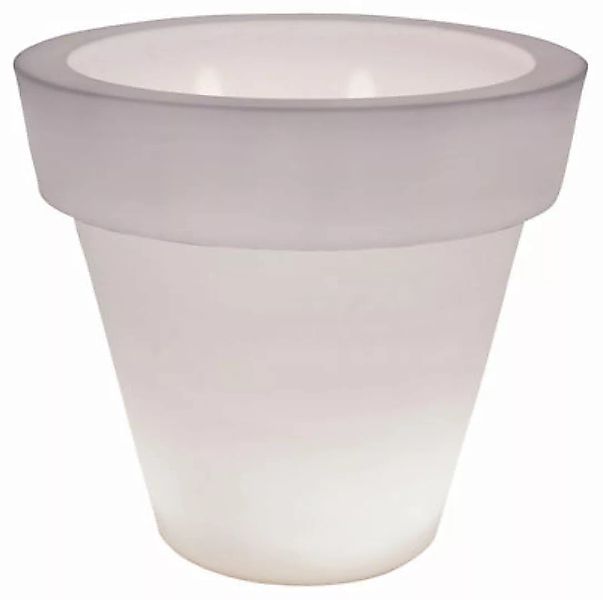 leuchtender Blumentopf Vas-One Light plastikmaterial weiß - Serralunga - We günstig online kaufen