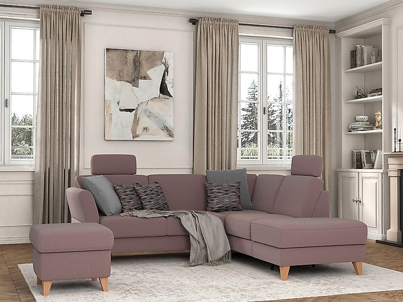 sit&more Ecksofa "Visby L-Form" Wahlweise mit Bettfunktion und Stauraum, fr günstig online kaufen