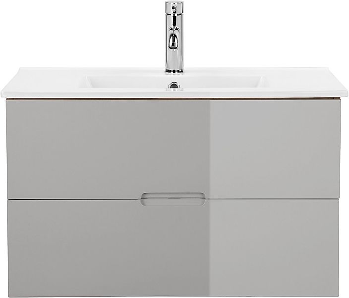 welltime Waschtisch Lund Badezimmerschrank Unterschrank mit Becken (Set), W günstig online kaufen