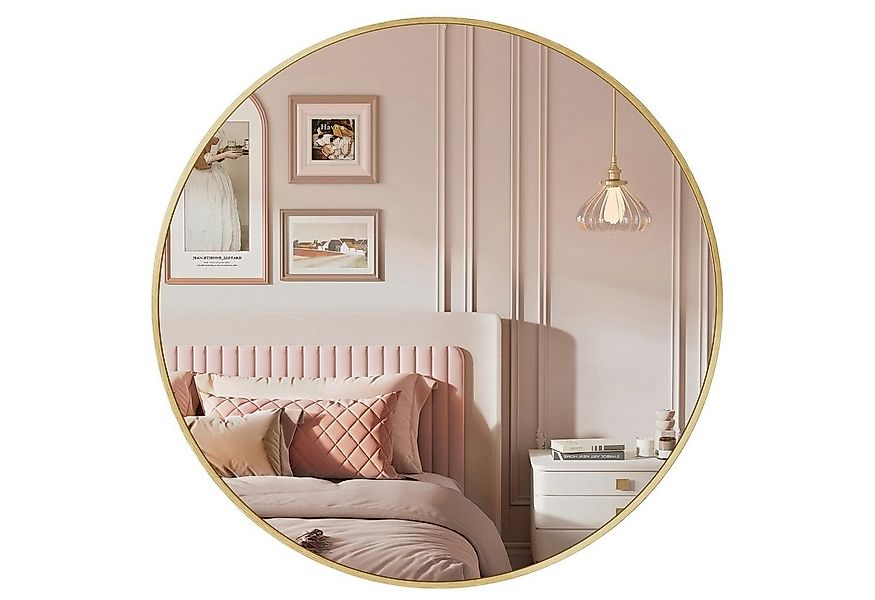 SONGMICS Wandspiegel, Spiegel rund, Badezimmerspiegel, 40/50/61/76 cm, Meta günstig online kaufen