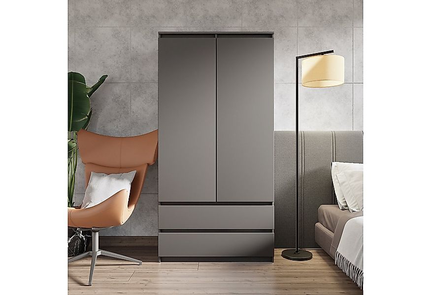 Furnica Kleiderschrank Garderobenschrank, 2 Türen und 2 Schubladen H180 x B günstig online kaufen