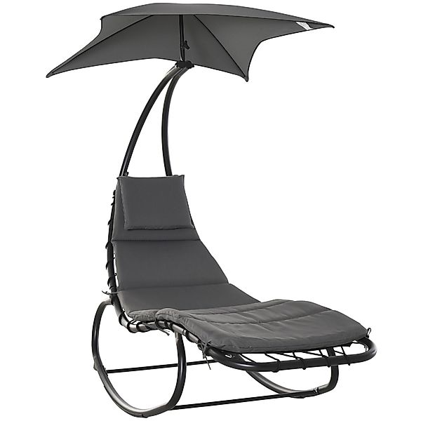 Outsunny Gartenliege Schaukelliege mit Sonnendach günstig online kaufen