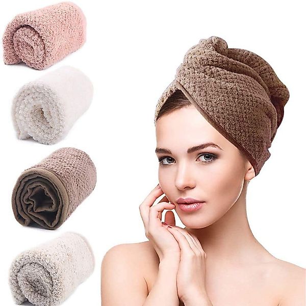 LEAZZLE Turban-Handtuch Haarturban Mikrofaser – Schnelltrocknendes günstig online kaufen