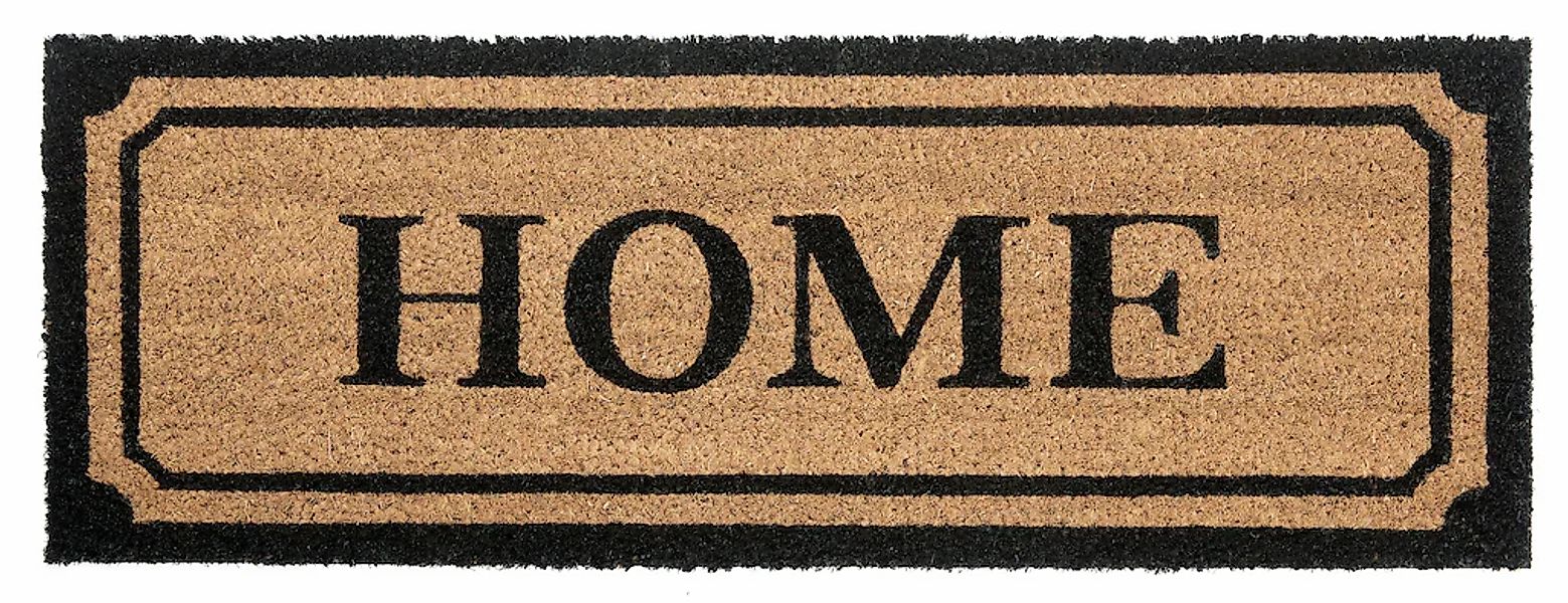 HANSE Home Fußmatte "Mix Mats Kokos Wide Home Border, Türmatte" rechteckig günstig online kaufen