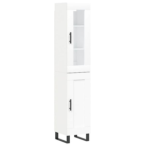 vidaXL Highboard Weiß 34,5x34x180 cm Holzwerkstoff 3199513 günstig online kaufen