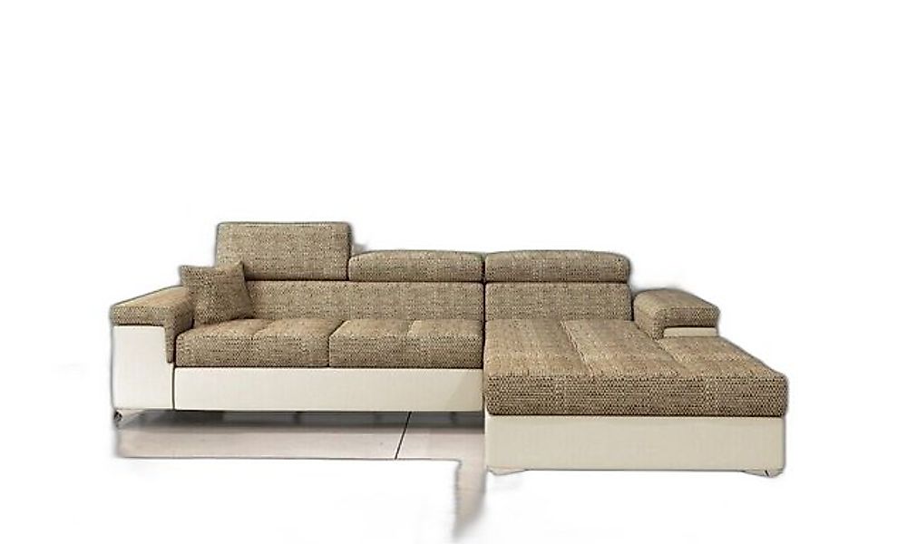 Xlmoebel Ecksofa Ecksofa L-Form Couch Design Polster Schlafsofa Textil Bett günstig online kaufen