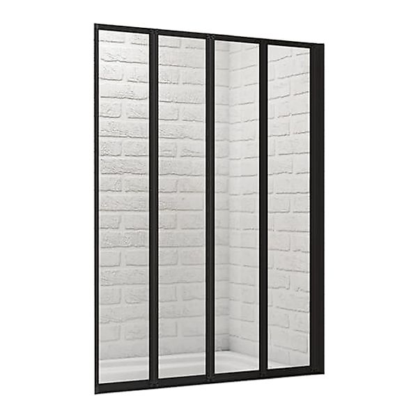 Duschparadies 100x140cm 4-teilig Faltwand Trennwand Badewannenaufsatz Dusch günstig online kaufen