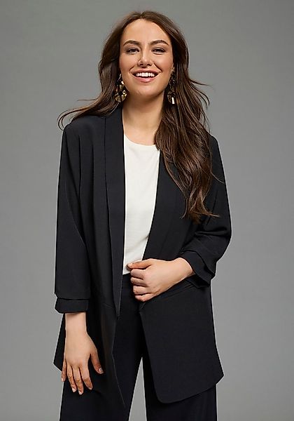 Laura Scott CURVE Longblazer feminin geschnittener Blazer, figurumspielende günstig online kaufen