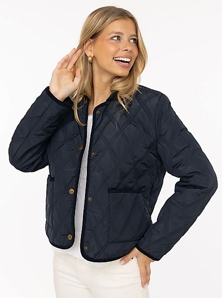 Zwillingsherz Steppjacke ""Classic"" Kordkragen, Knopfleiste und Taschen günstig online kaufen