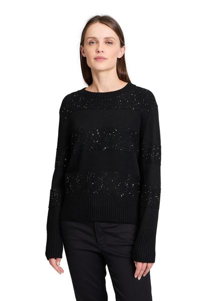 Betty&Co Strickpullover Damen Strickpullover mit Pailletten günstig online kaufen
