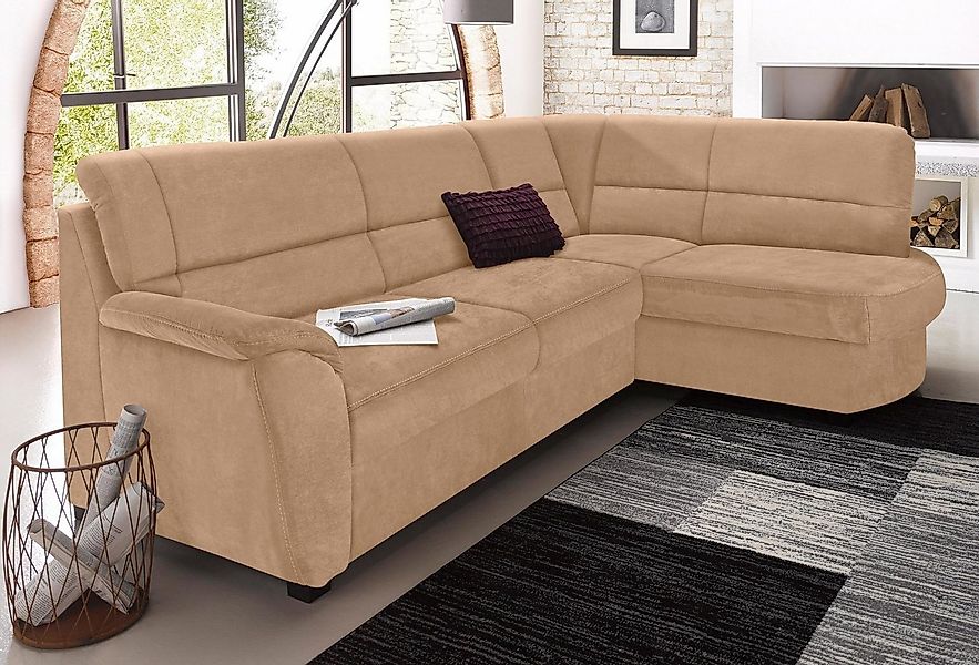 sit&more Ecksofa "Pandora L-Form", wahlweise mit Bettfunktion und Bettkaste günstig online kaufen