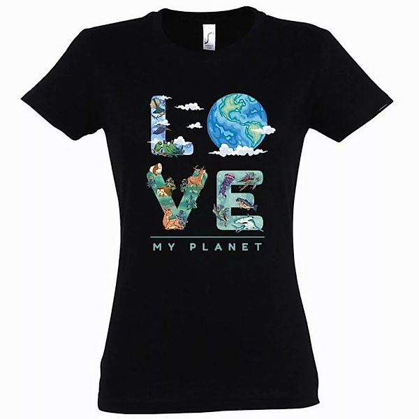 Youth Designz T-Shirt Love My Planet Damen Shirt mit trendigem Frontprint günstig online kaufen