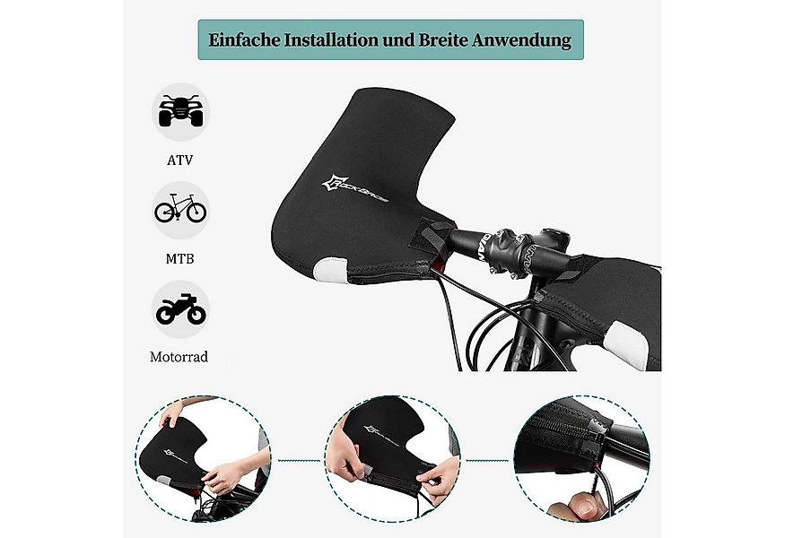 ROCKBROS Motorradhandschuhe Lenkerstulpen Lenker Handschuhe für Fahrrad Mot günstig online kaufen