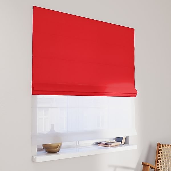 Dekoria Doppelraffrollo Duo, rot, 50 x 60 cm günstig online kaufen
