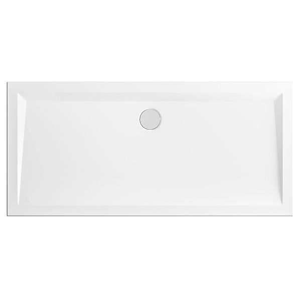 Schulte Duschwannen-Set Extraflach Rechteck 160 cm x 75 cm Alpinweiß günstig online kaufen
