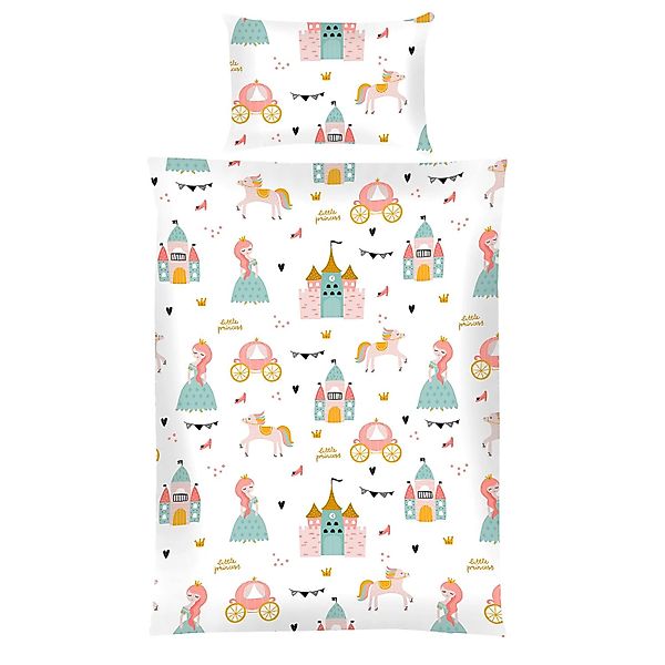 Bestlivings Kinder Bettwäsche 100 x 135 cm & 40 x 60 cm - Prinzessin günstig online kaufen
