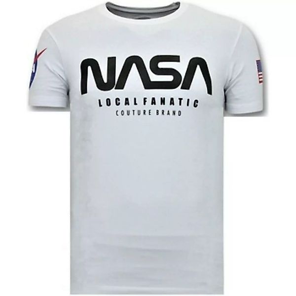 Local Fanatic  T-Shirt Mit Aufdruck Nasa American Flag günstig online kaufen