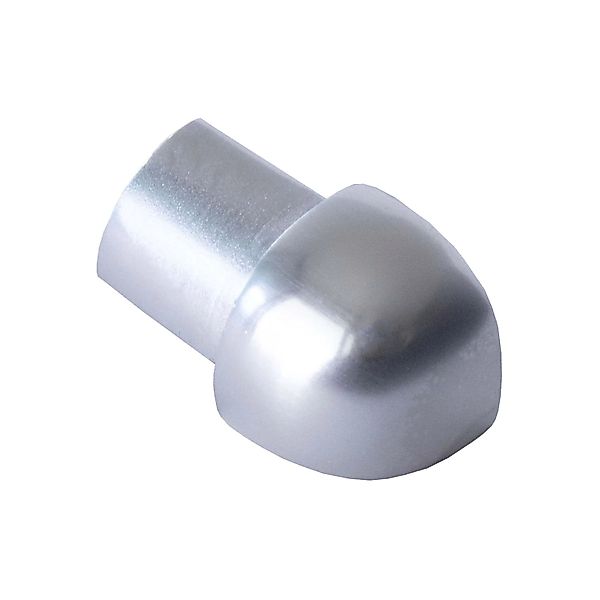 Dalsys Außeneck Fliesenschiene Viertelkreis 8mm Aluminium Chrome günstig online kaufen