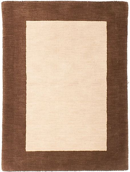 morgenland Wollteppich »Gabbeh - Loribaft Softy - 124 x 94 cm - beige«, rec günstig online kaufen