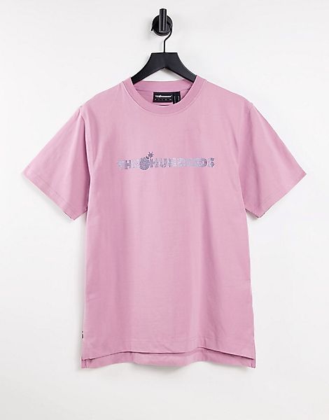 The Hundreds – T-Shirt in Rosa mit glitzerndem Logo günstig online kaufen