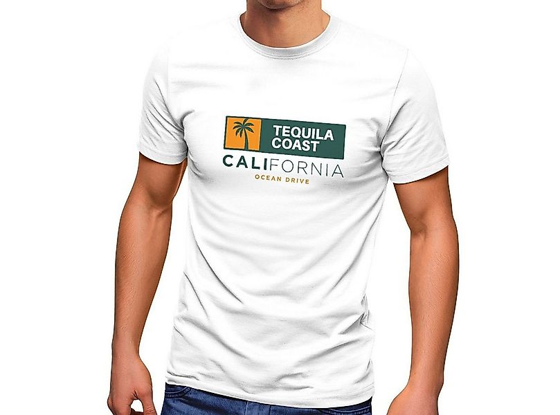 Neverless Print-Shirt Neverless® Herren T-Shirt California Ocean Drive Somm günstig online kaufen