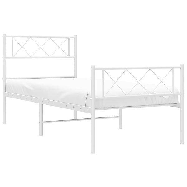 vidaXL Bett Bettgestell mit Kopf- und günstig online kaufen