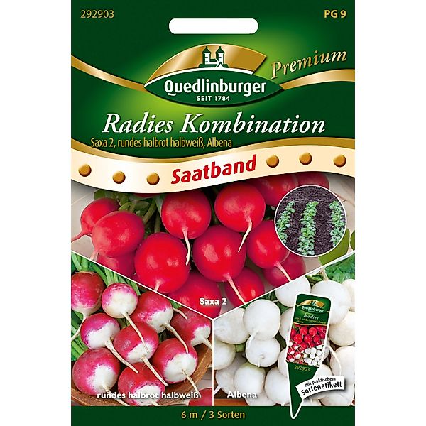 Quedlinburger Radieschen-Kombination Saatband günstig online kaufen