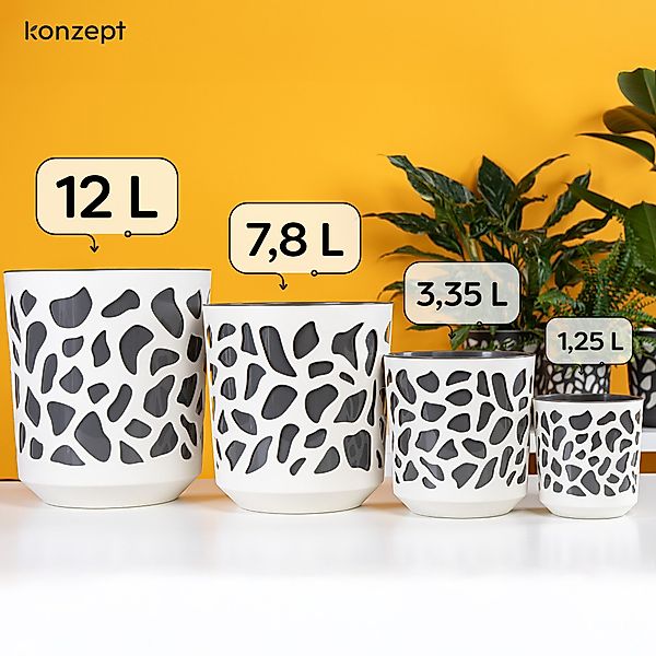 KONZEPT Blumentopf großer Übertopf aus Kunststoff günstig online kaufen