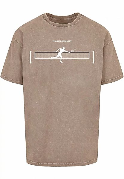 Merchcode T-Shirt "Merchcode Herren Tennis Round 1 Acid Washed Oversized Te günstig online kaufen