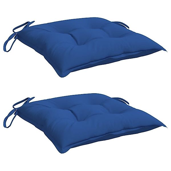 vidaXL Sitzauflage Stuhlkissen 2 Stk. Blau günstig online kaufen