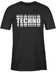 Shirtracer T-Shirt Techno Festival Outfit Geschenk günstig online kaufen