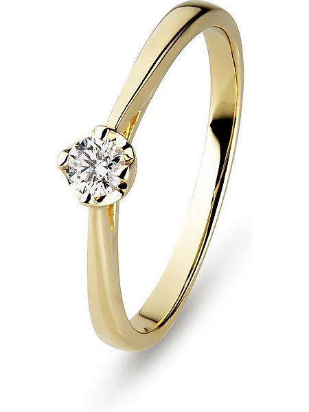 CHRIST Diamantring CHRIST Damen-Damenring 585er Gelbgold 1 Diamant günstig online kaufen