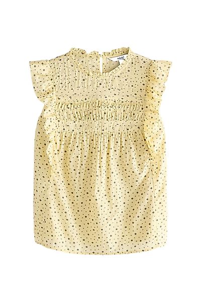 Next Kurzarmbluse Kurzärmelige Bluse mit Rüschen günstig online kaufen