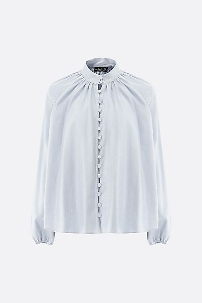 Flanellbluse mit Stehkragen günstig online kaufen