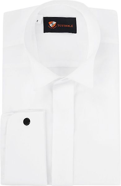 Suitable Hemd Weiß Plissiert - Größe 37 günstig online kaufen