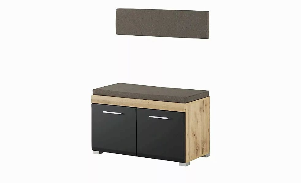 Garderobenbank  Cortina ¦ schwarz ¦ Maße (cm): B: 80 H: 50 T: 40.0 Bänke > günstig online kaufen