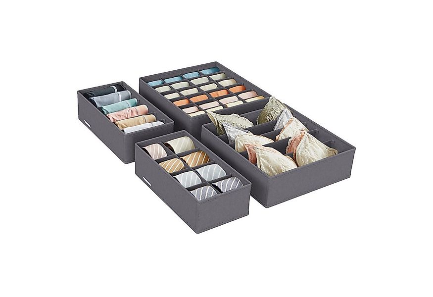 SONGMICS Aufbewahrungsbox Schubladen-Organizer (4 St), Kleiderschrank Organ günstig online kaufen