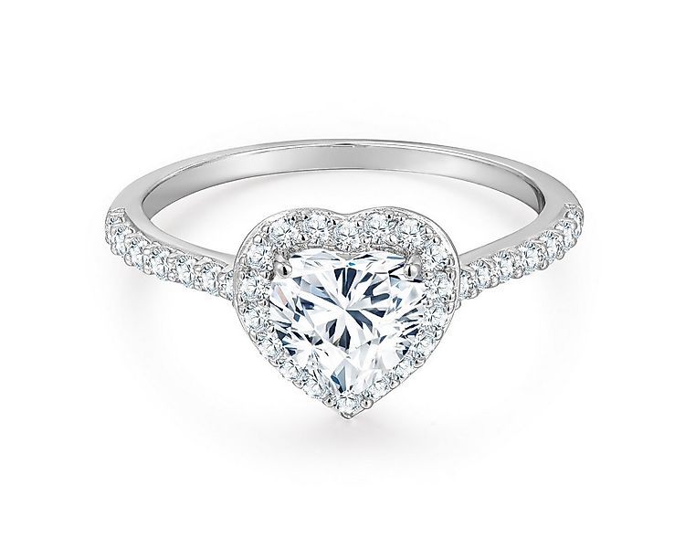 Trilani Silberring Herz silber, mit Zirkonia günstig online kaufen