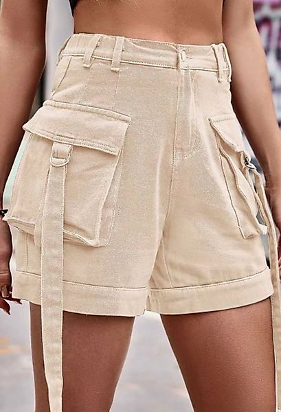 SEGUEN Jeansshorts Denimshorts til kvinder med elastik i taljen (Denim over günstig online kaufen