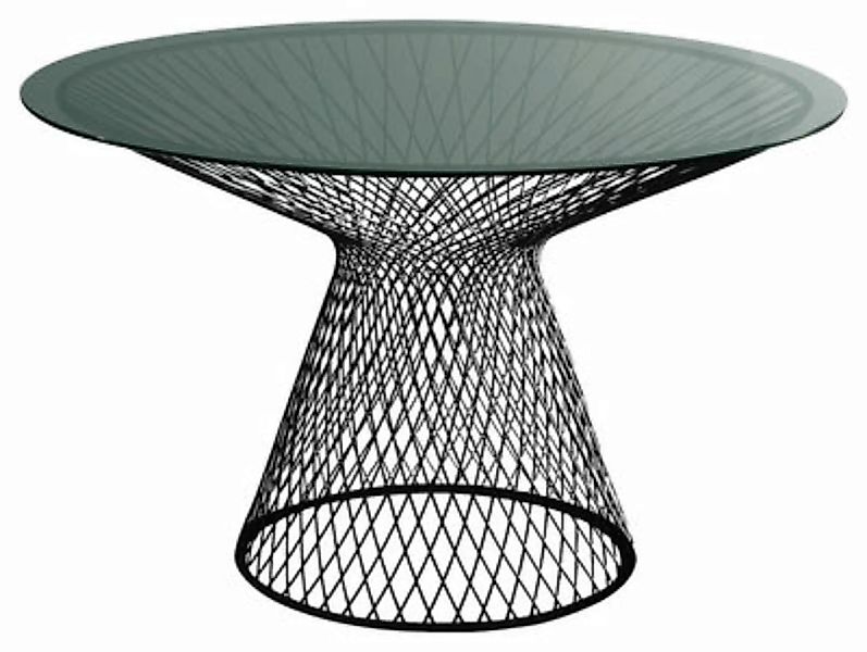 Runder Tisch Heaven glas schwarz Ø 120 cm - Emu - Schwarz günstig online kaufen