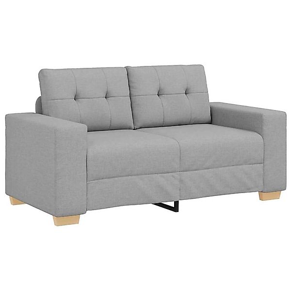 vidaXL Sofa Zweisitzer-Sofa mit Kissen Wolkengrau günstig online kaufen
