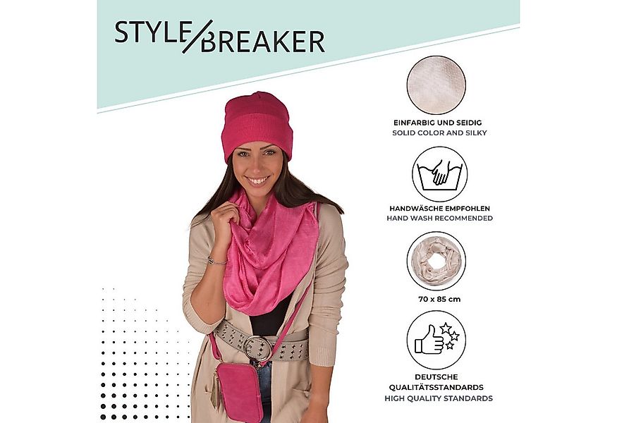 styleBREAKER Loop Seidiger Einfarbiger Loop, (1-St) günstig online kaufen