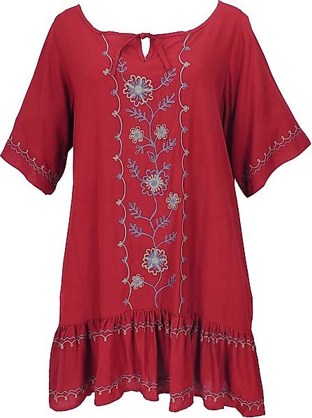 Guru-Shop Midikleid Bestickte Hippie Tunika, Boho Strandkleid,.. alternativ günstig online kaufen